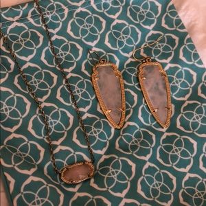 Kendra Scott Rose Quartz Set